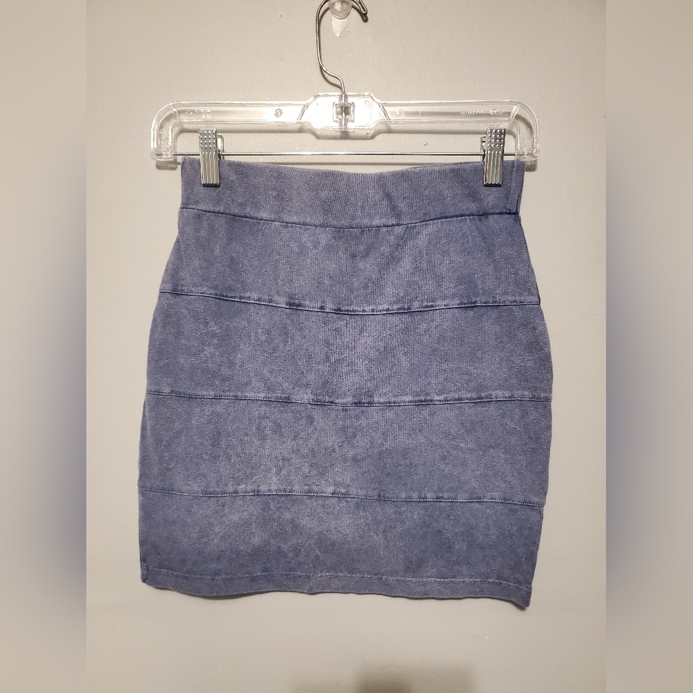 Divided Light Blue Mini Skirt